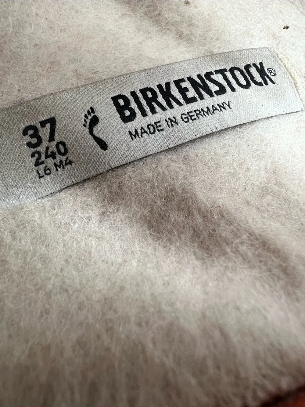 Birkenstock Arizona RIVET Women’s Sz 6 Narrow Ted Wool Sandals Shoes.